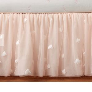 Pottery Barn Monique  Lhuillier crib skirt- perfect condition